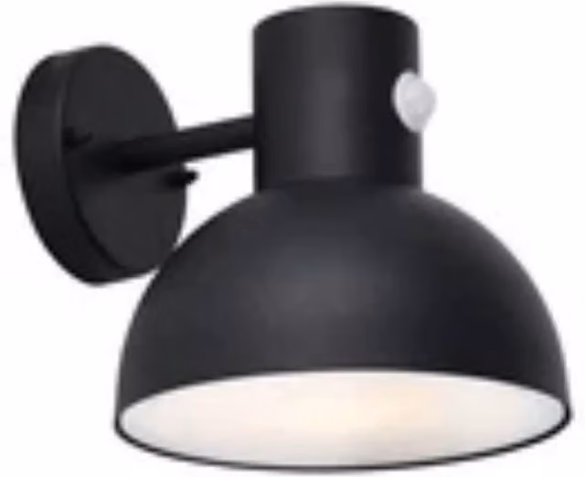 Havendro Modern LED Outdoor Wall Light with Motion Sensor in Black – 1