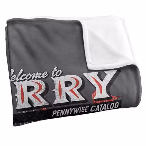 LOGOVISION IT Welcome to Derry Pennywise Catalogue Super Soft Silky Touch Fleece Throw Blanket, Multicolour, W: 91.44 cm, L: 147 cm – 2