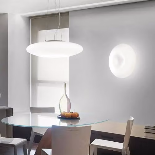 Ideal Lux Glory PL3 D50 Suspended Glass Pendant Lamp, White – 2