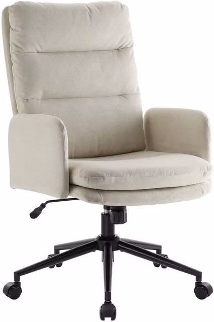 EONLION Beige Ergonomic High Back Swivel Office Chair – 1