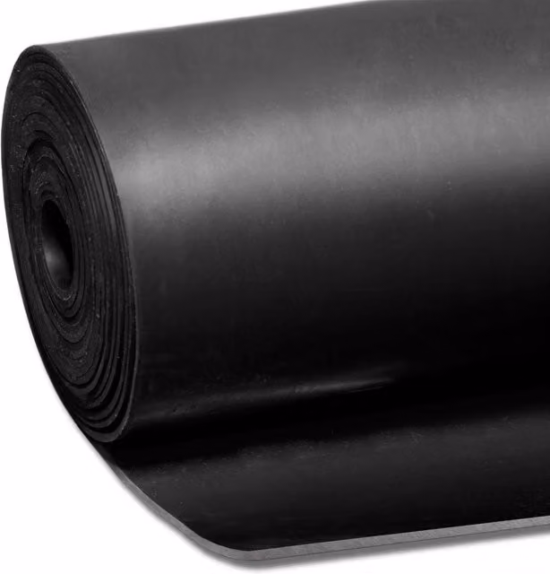 3M Smooth Heavy Duty Rubber Flooring Matting, Black, 3m