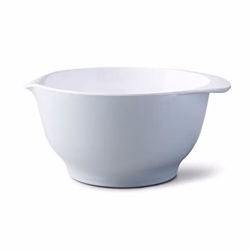 Zeal Melamine Large Non Slip Mixing Bowl with Pouring Spout, Blue and White, 4 ltr – 1