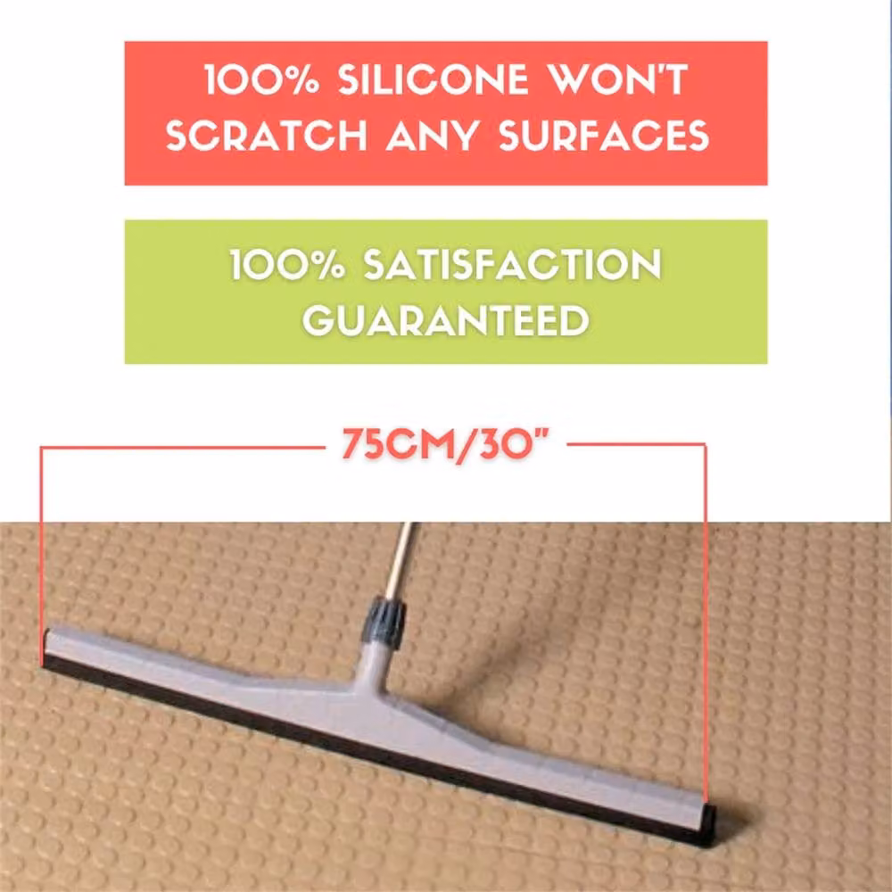 Nordara Heavy Duty Industrial Floor Squeegee with 75 cm Aluminium Pole in Silver – 2