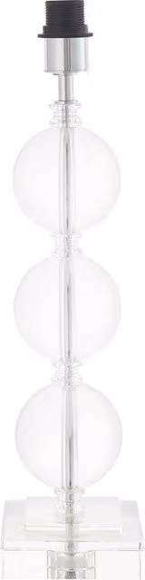 Perch & Parrow Janu Triple Bubble Table Lamp in Transparent Glass and Metal