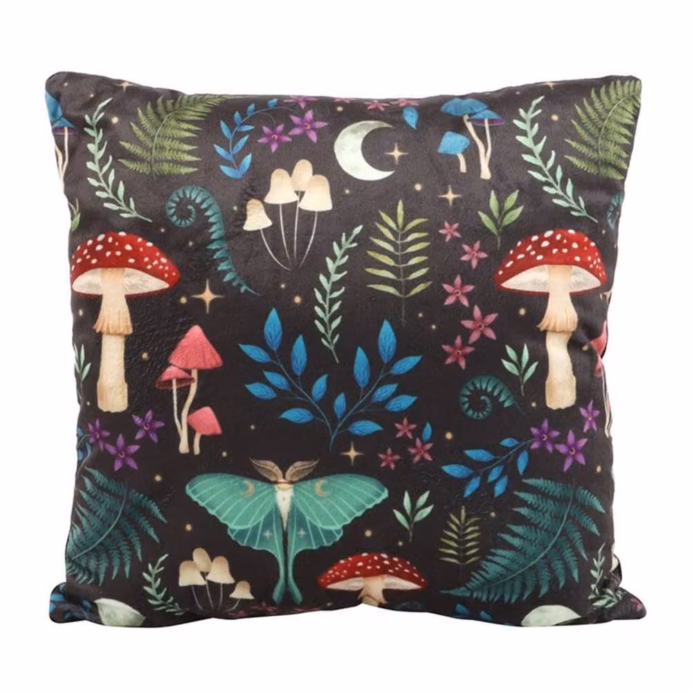 Uniqueful Square Graphic Nature Print Cushion in Multicolour, W/D/H: 35 x 35 x 35 cm – 3