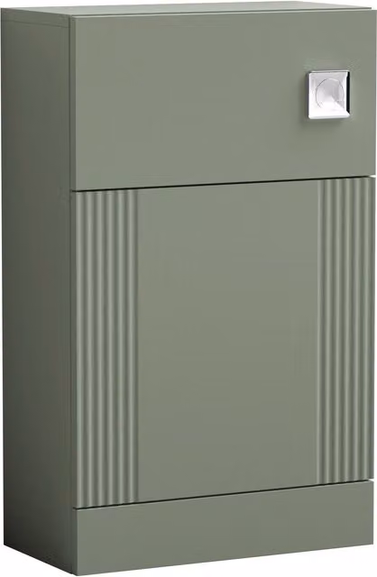 Balterley Retro Floor Standing Bathroom WC Toilet Unit in Satin Green, Width: 50 cm