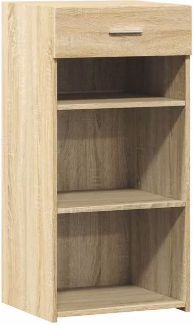 Berkfield Home Sonoma Oak Sideboard in Light Tan, W: 45 cm, D: 42.5 cm, H: 93 cm