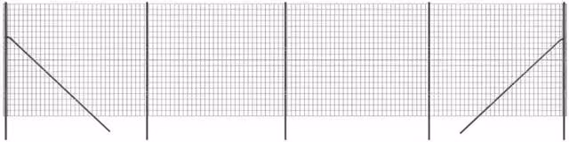 Berkfield Home Anthracite and Black PVC Coated Galvanised Steel Wire Mesh Fence – 1