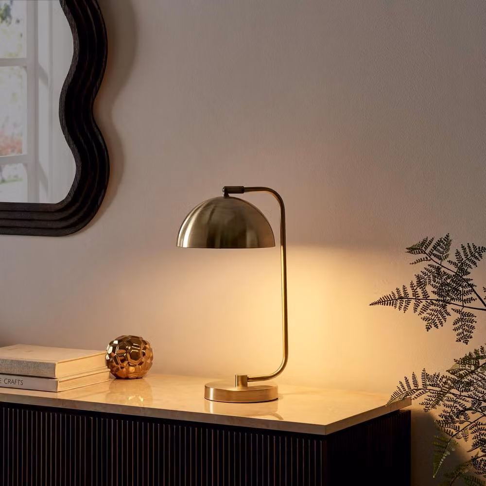 FurnitureboxUK Byron Brass Table Lamp in Light Bronze – 2