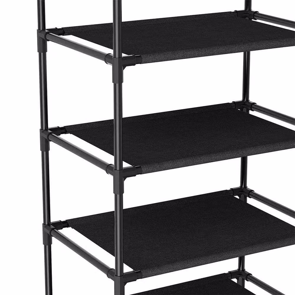 SPETLEK 5-Tier Metal Shoe Rack in Black – 3