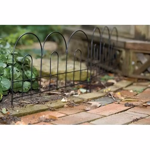 Primrose Triple Garden Arch Lawn Edging in Black, 35cm – 2