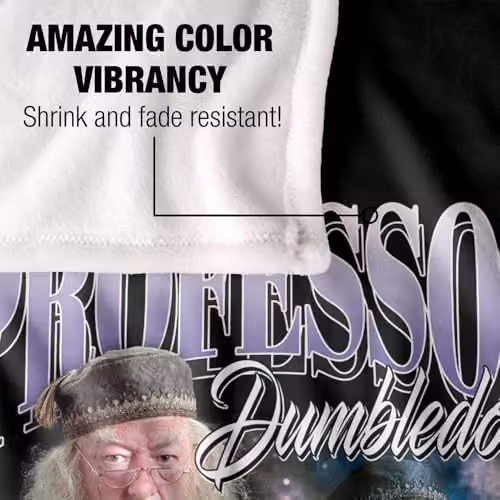 Warner Bros. Harry Potter Professor Dumbledore Homage Super Soft Fleece Throw Blanket, Multicolour, W: 91.44 cm, L: 147 cm – 3