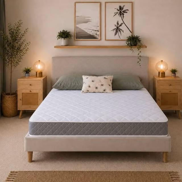 eXtreme Comfort Ltd Diamond Essentials Small Single Bonell Spring Mattress in White, H: 18 cm, W: 75 cm, D: 190 cm