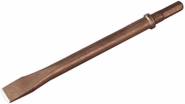 Loops 240mm Flat Chisel with Hex Shank for Heavy Duty Air Hammers