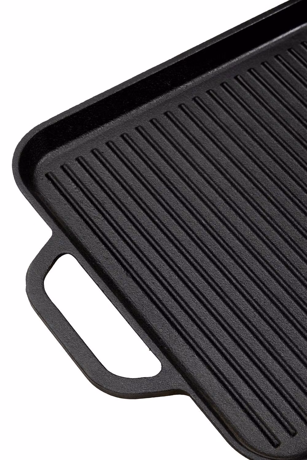 Garden Sanctuary Uncoated Cast Iron Griddle Pan in Black – 4