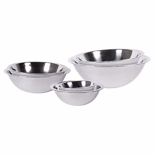 Argon Tableware 6 Piece Stainless Steel Nesting Mixing Bowl Set in Silver – 1