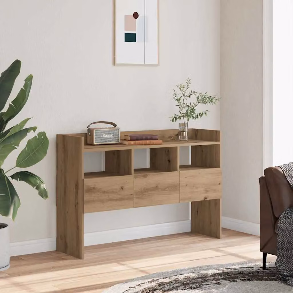 Berkfield Home Artisan Oak Sideboard in Brown, W/D/H: 105 x 30 x 70 cm – 2