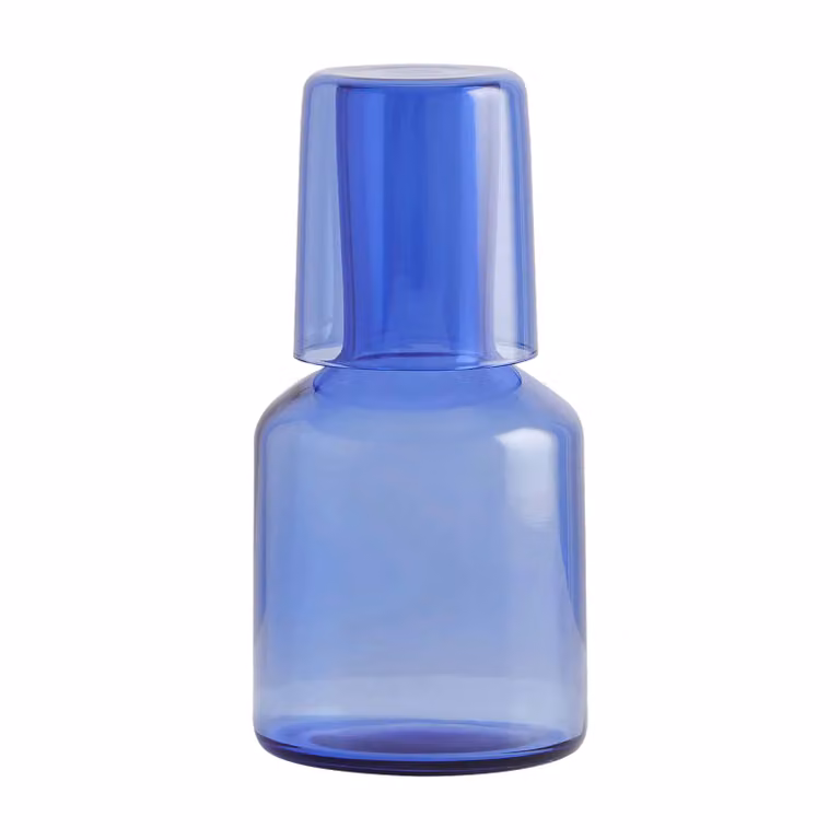Maison Balzac Azure Blue Carafe and Glass Set