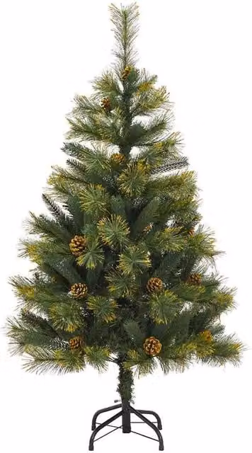 Berkfield Home Realistic Artificial Hinged Christmas Tree in Green, Height: 150 cm
