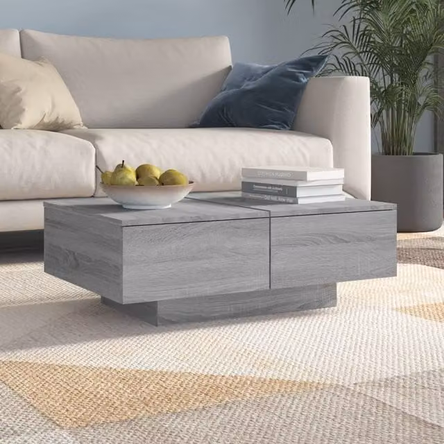Berkfield Home Grey Sonoma Coffee Table with Lift Mechanism, W/D/H: 90 x 60 x 31 cm – 1