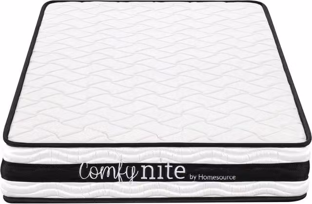 Orion Bonnell Coil Quilted Medium Firmness Mattress, White, W/D/H: 90 x 190 cm