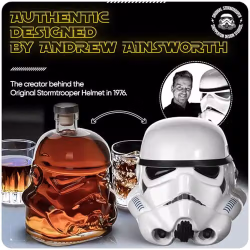 Thumbs Up! Stormtrooper Glass Decanter with Stopper, Transparent, 0.75 l – 4