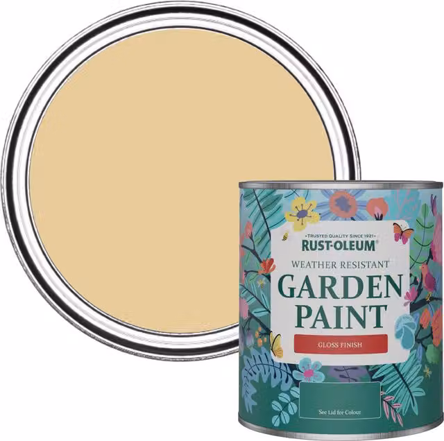 Rust-Oleum Garden Paint in Gloss Finish, Sandstorm Yellow, 0.75 l
