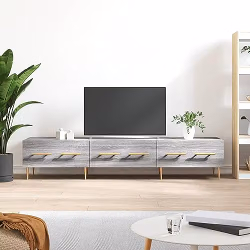 vidaXL TV Cabinet in Grey Sonoma, W: 150 cm, D: 36 cm, H: 30 cm – 2
