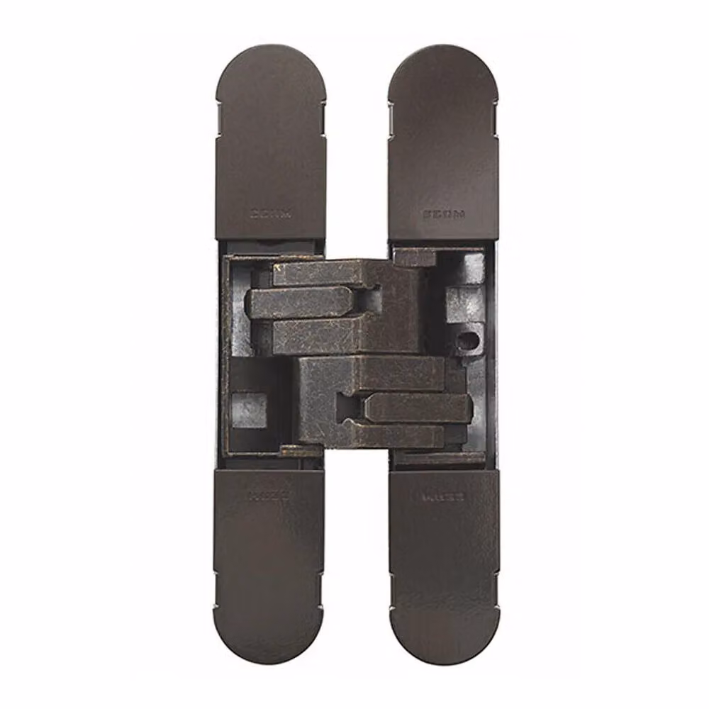 Loops Heavy Duty Concealed Hinge for Unrebated Doors, Bronze Plated, 160 x 32 mm (Pack of 2) – 2