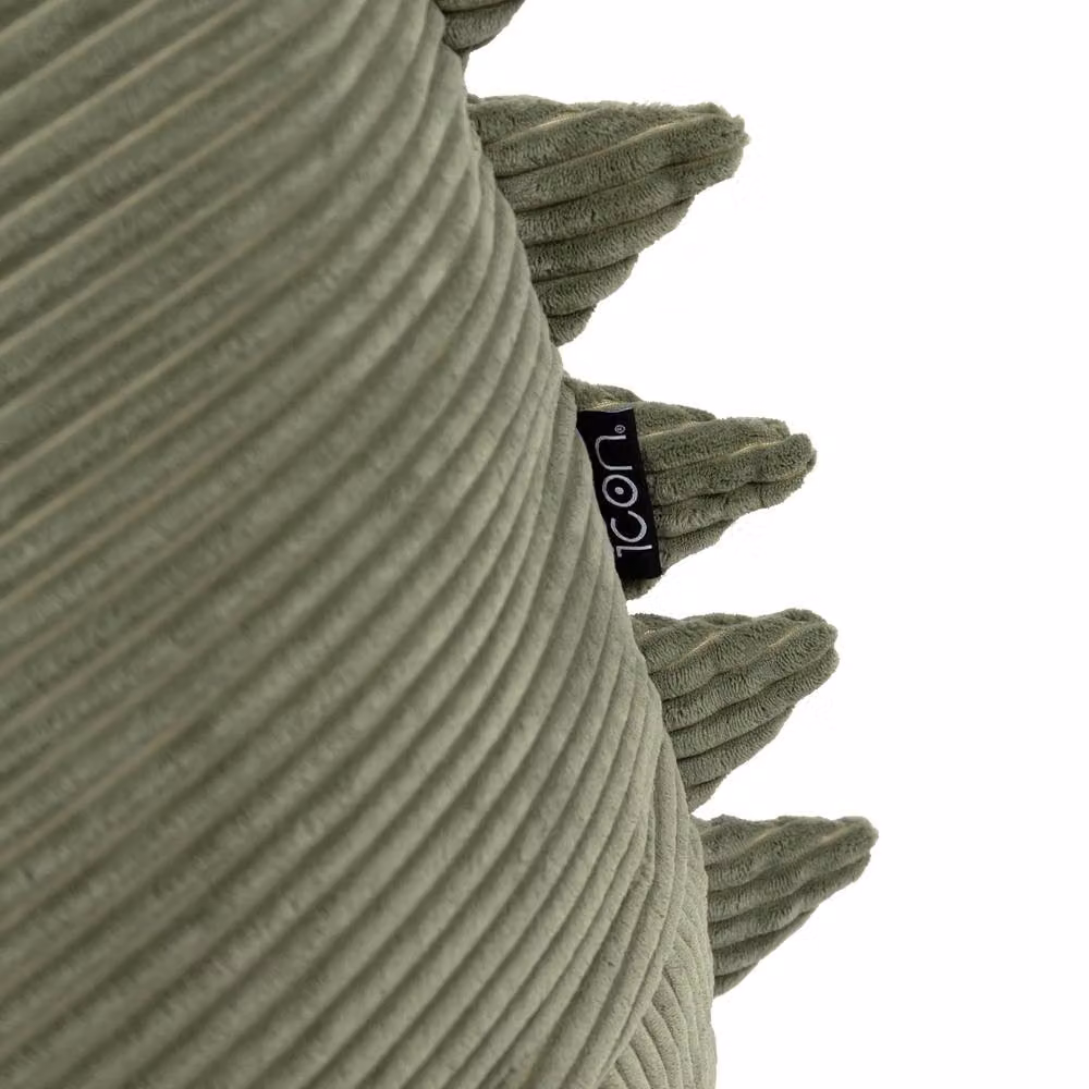 icon Kids Animal Print Bean Bag Lounger and Cushion Bundle in Green Corduroy – 4