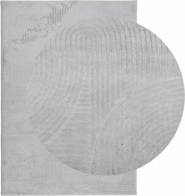 Berkfield Home IZA Scandinavian Style Short Pile Rug, Grey, W: 120 cm, L: 170 cm