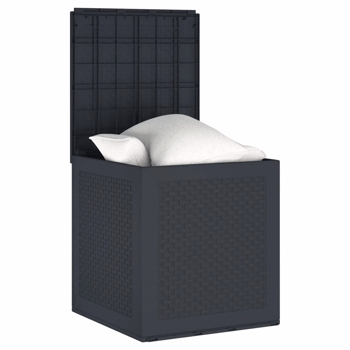 Berkfield Home Garden Storage Box in Anthracite, W/D/H: 55 x 53 x 57 cm – 3