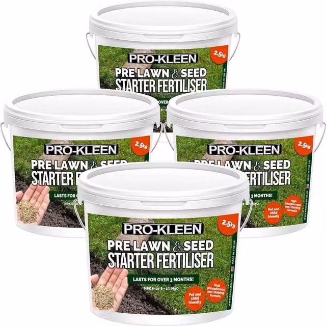 Pro-Kleens White Pre Lawn and Seed Starter Granulate Fertiliser, 10 l