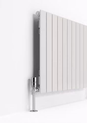 Terma White Steel Wall Mounted Single Panel Radiator W: 81.0 cm, H: 60.0 cm – 2