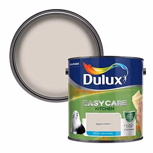 Dulux Easycare Kitchen Matt Emulsion Paint in Egyptian Cotton Beige, 2.5 Litres