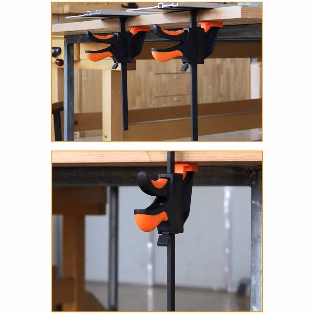 FLAVORA 2 Pack Quick Release Clamps for Track Saw Woodworking Guide in Black – 4