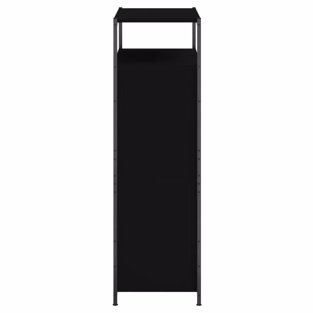 Berkfield Home Modern Black Shoe Cabinet with Tilting Compartments, W/D/H: 75 x 34 x 112 cm – 4