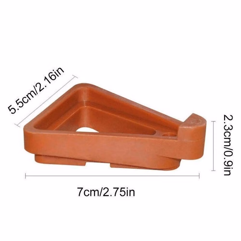 SPETLEK 48-Piece Low Profile Invisible Planter Feet in Orange Plastic – 2