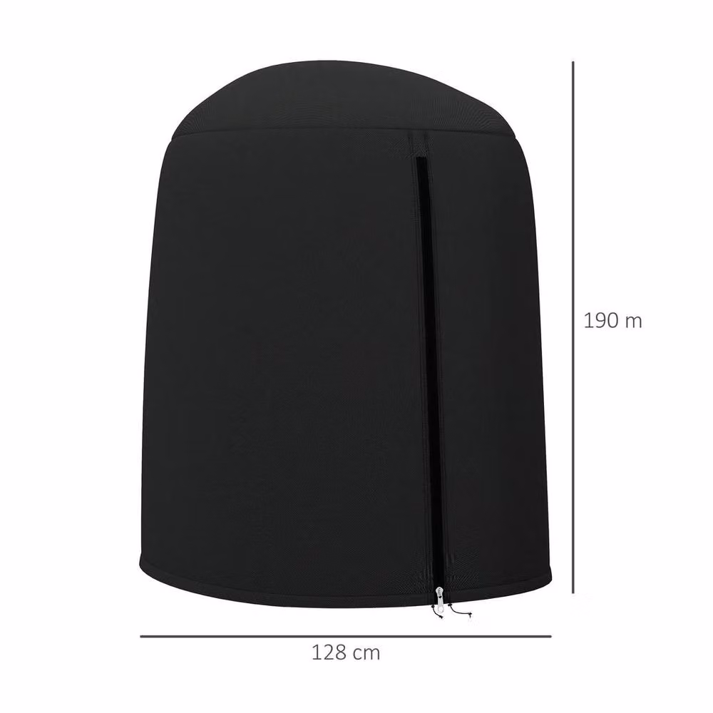 Kelvenix Waterproof Outdoor Swing Chair Cover in Black, W/D/H: 128 x 128 x 172 cm – 2