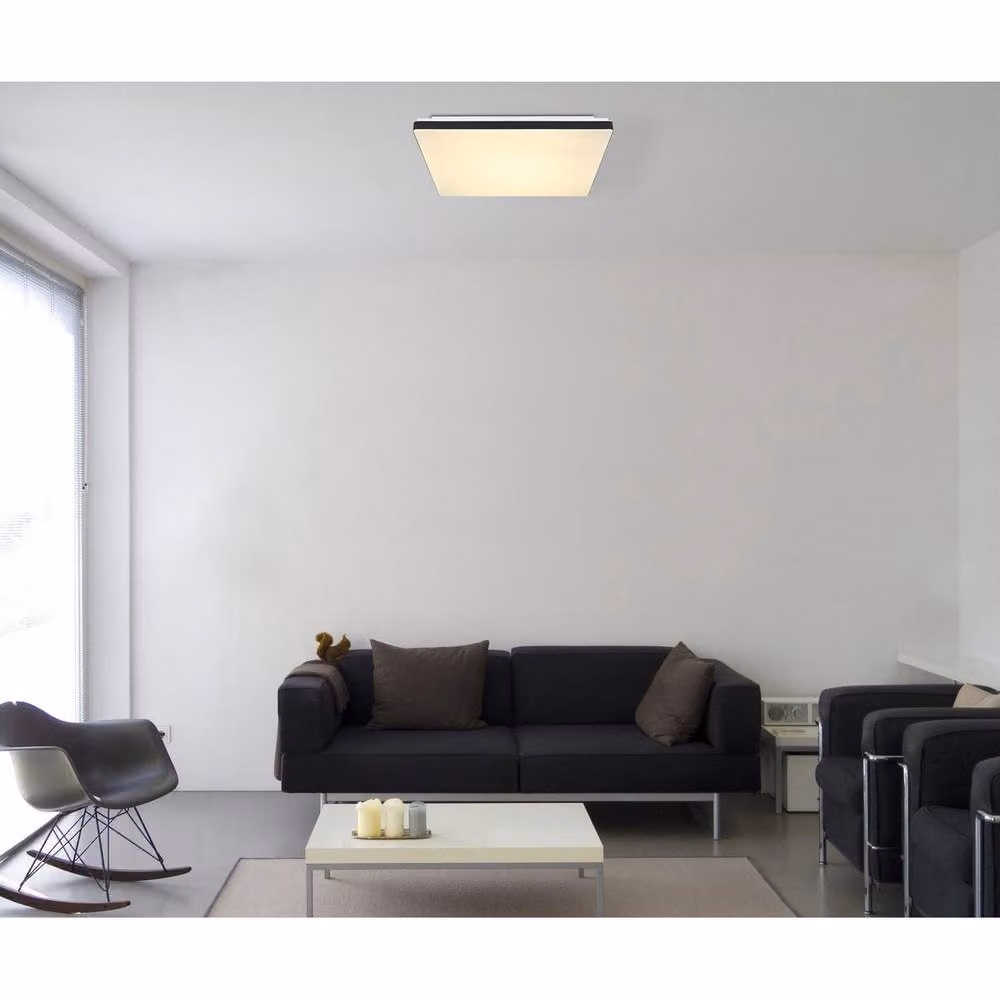 Globo Lighting Ully LED Ceiling Light White Dimmable with Remote Control and Timer – 2