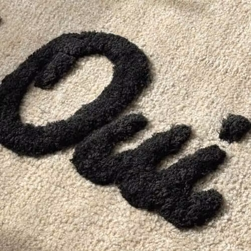 Mooky Mats Oui Oui Scalloped Bath Mat in Beige, Non-Slip and Quick-Drying Polyester Bathroom Rug, W: 50 cm, D: 80 cm – 5