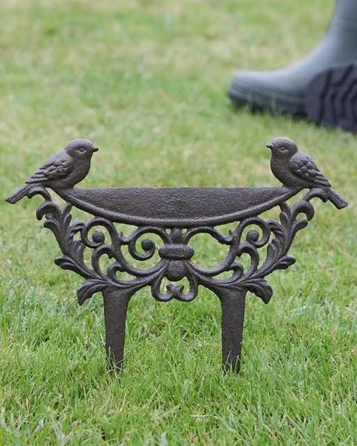 Dibor Cast Iron Outdoor Garden Combined Boot Brush and Scraper in Brown – 1