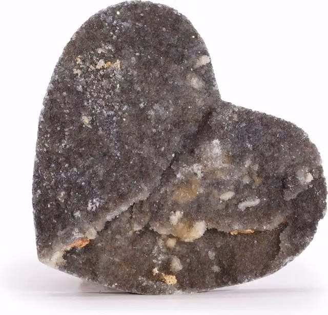 KDMD Large Grey Calcite Heart Stone Decor – 2