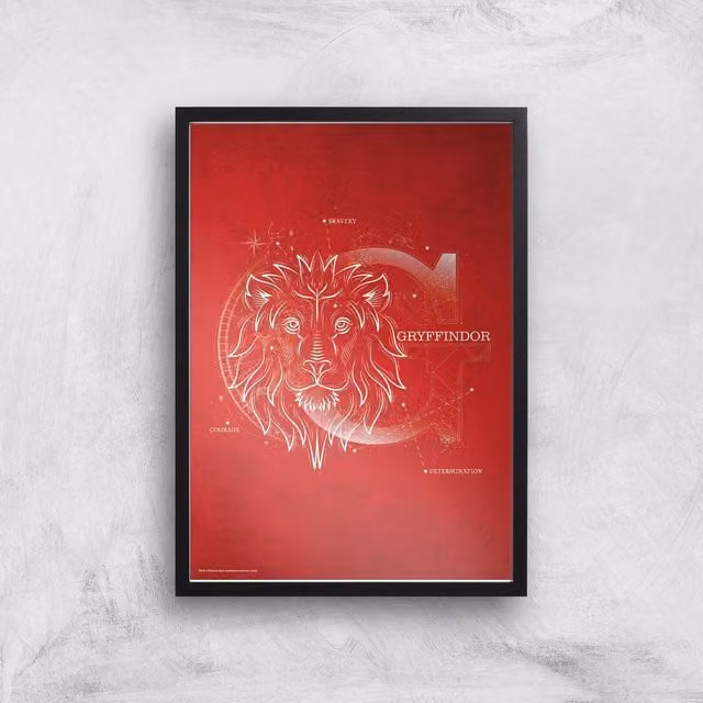 Harry Potter Gryffindor Multicolour Red Giclee Paper Art Print A2