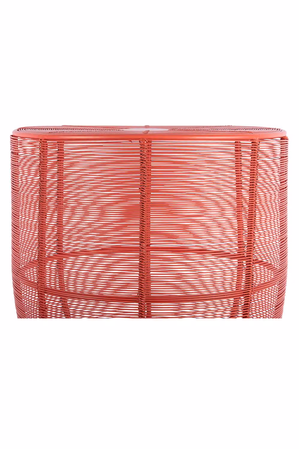 PRESENT TIME Leitmotiv Cuerda Tambor Iron Side Table in Bright Scarlet Red – 4