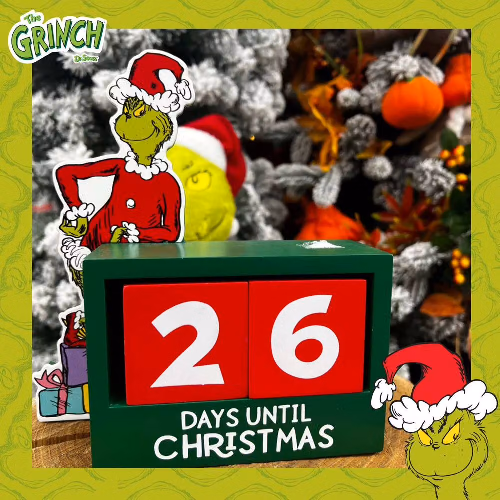 VFM e-Store Grinch Christmas Tabletop Decoration, Green, W: 16 cm, D: 14 cm, H: 18 cm – 3