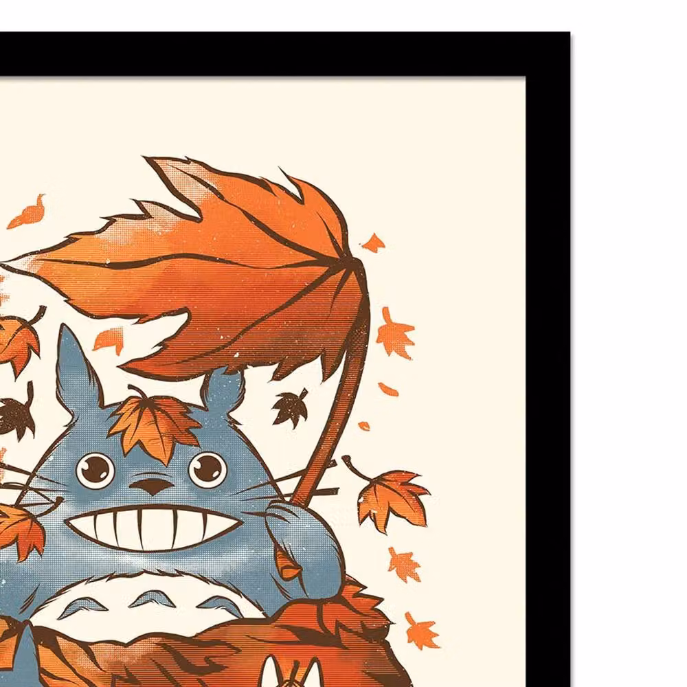 Ilustrata My Neighbour Autumn Framed Poster in Orange and Multicolour – 2