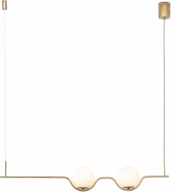 Netlighting Le Vita LED Pendant Light in Gold/Brass with Warm White 2700K