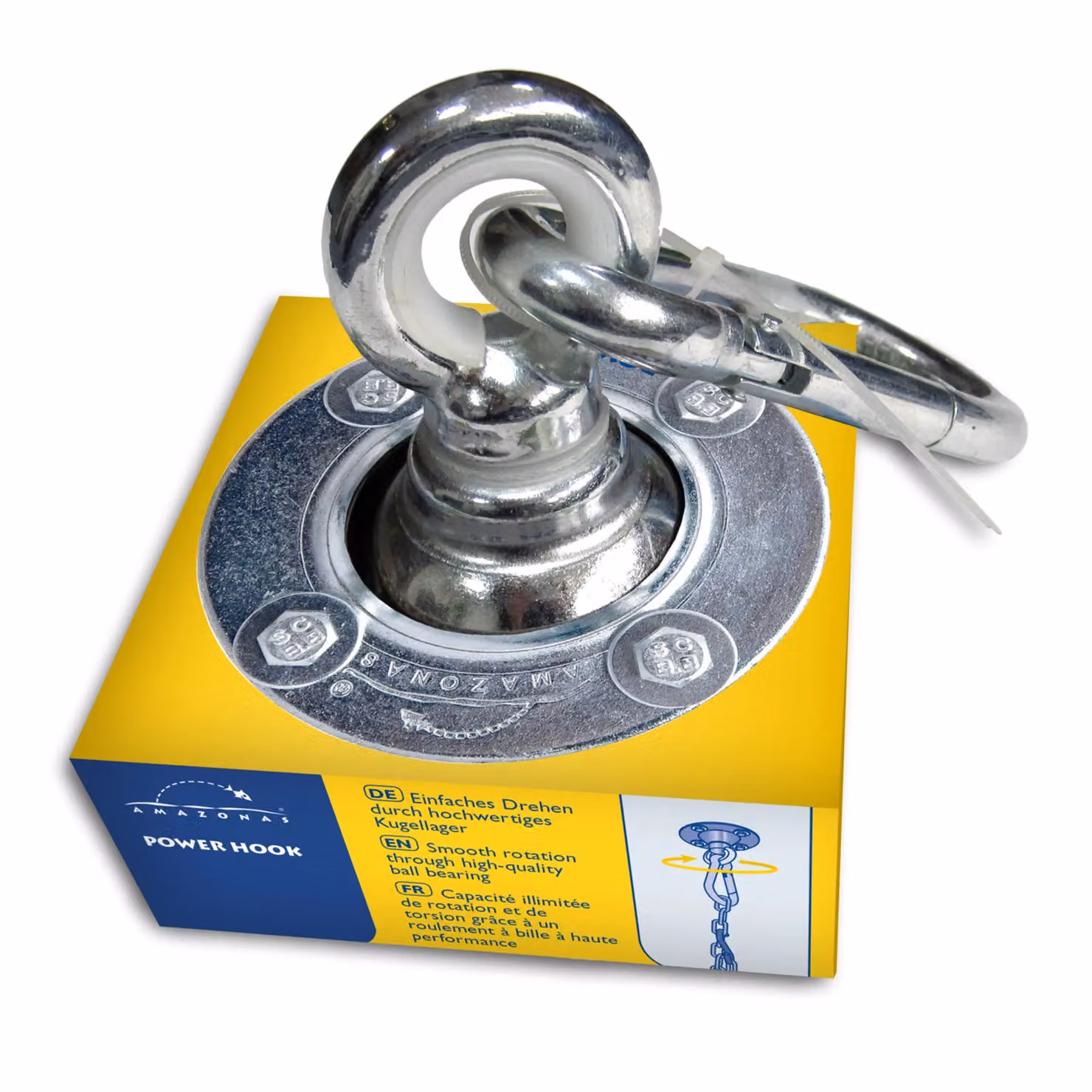 Amazonas Power Hook Ceiling Fixing Kit in Silver Galvanised Steel – 2