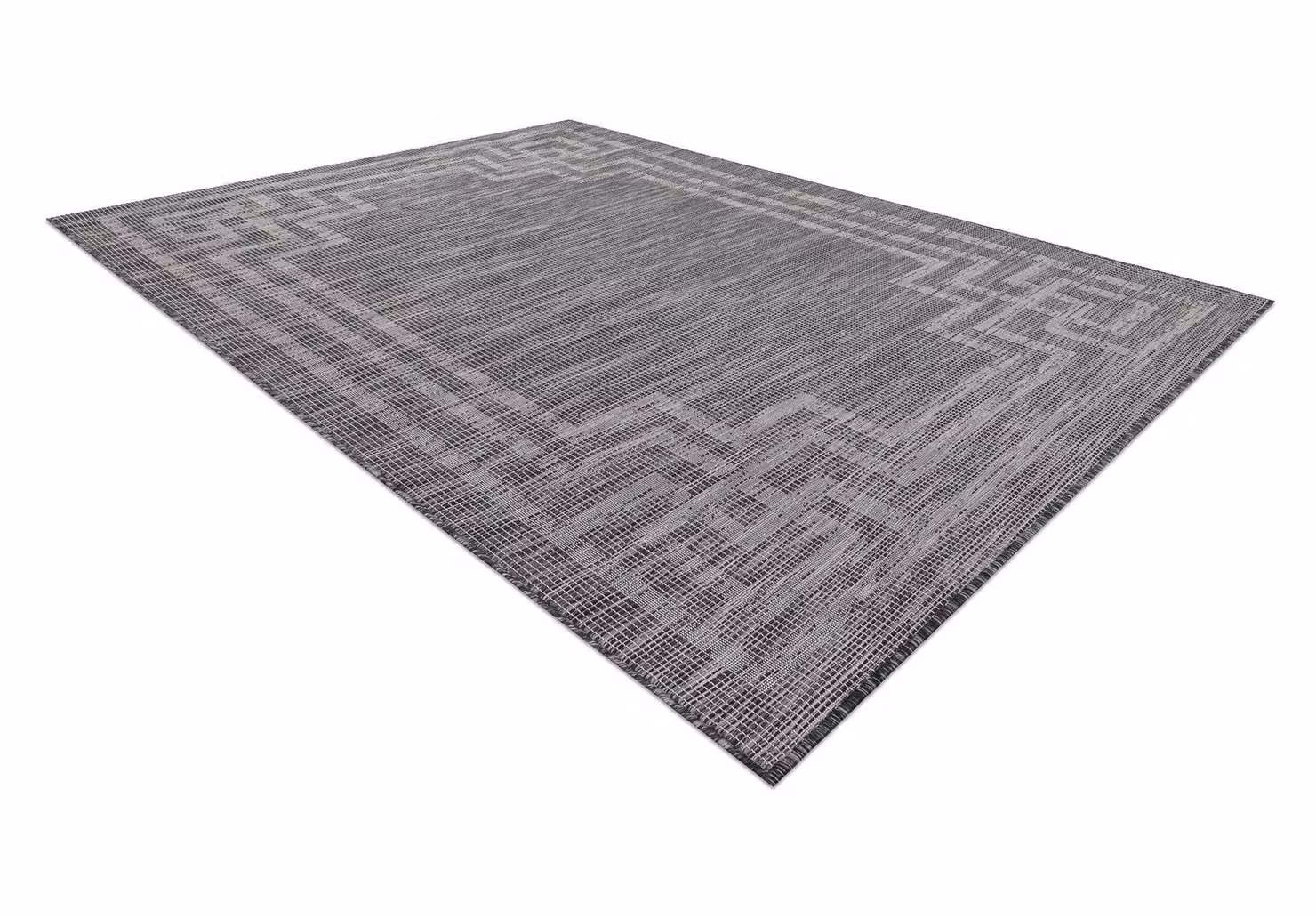 RugsX Black Plain Rectangular Patio Rug, W/D/H: 155 x 220 cm – 2